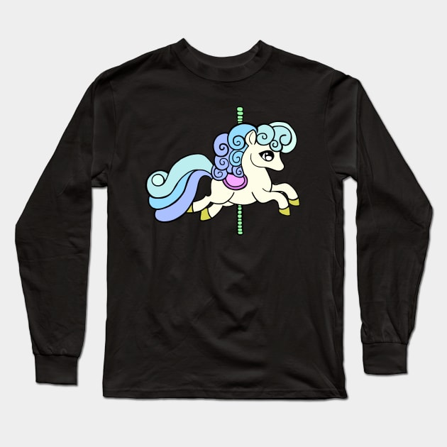 Carousel Pastel Pony Long Sleeve T-Shirt by DNASCC